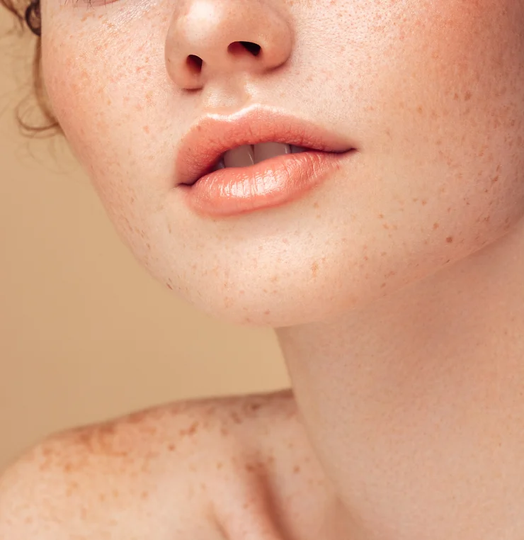 Photo libre de droit de la mise en avant de la santé de la peau