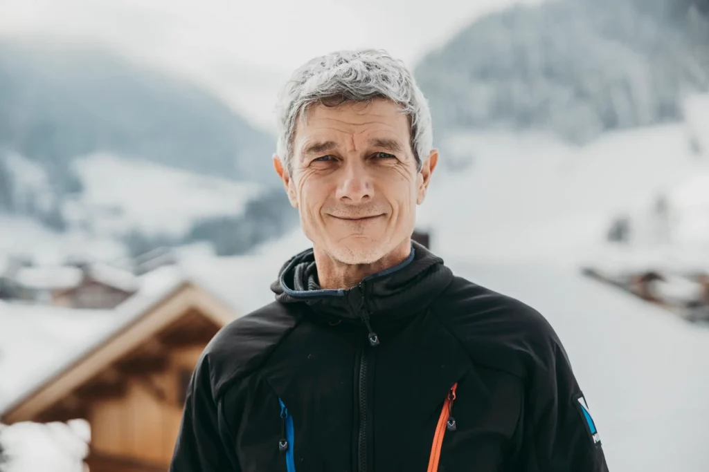 Photo officielle de Benoît Nave prise par Anais Brebion à Arêches-Beaufort