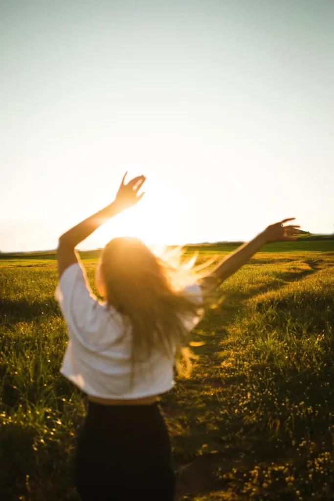 L'alimentation passe aussi par le bien-être comme pour cette femme