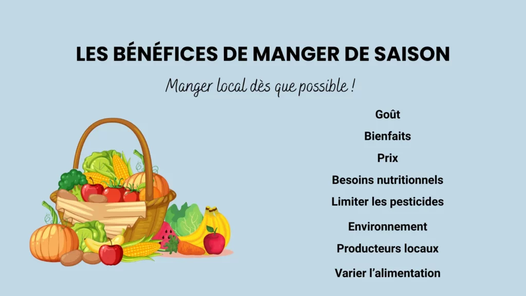 Les bénéfices de manger de saison tout au long de l'année